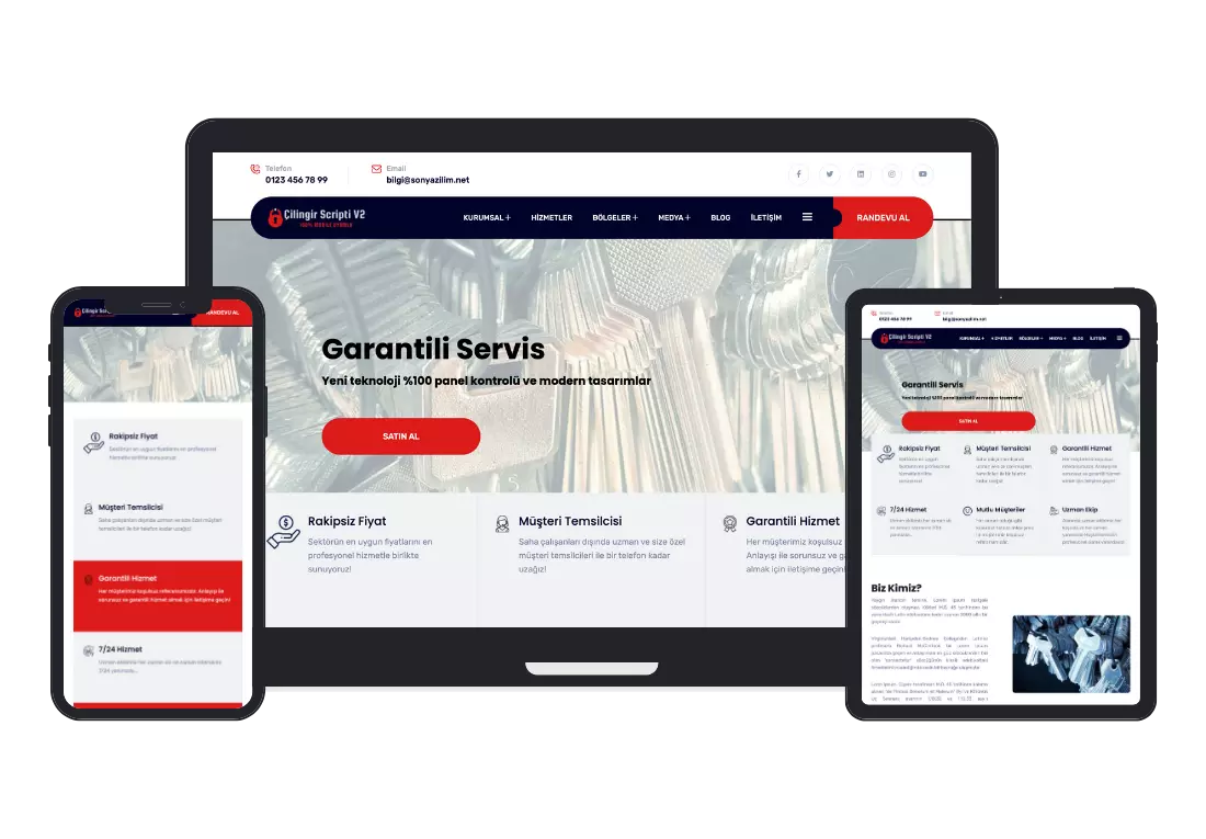 Çilingir Web Tasarım V2 